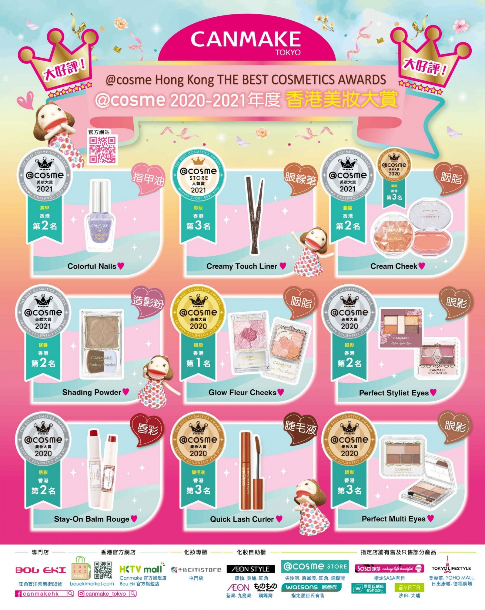 2021-2022年度 香港@cosme Awards